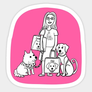 Vicky, Lacey & Iris (pink version) Sticker